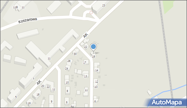 Strzegom, Zielona, 20, mapa Strzegom