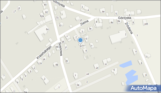 Strzelin, Zielna, 4, mapa Strzelin