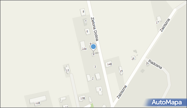 Studzieniec, Zielona Dolina, 4, mapa Studzieniec