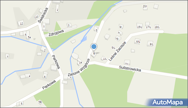 Sulistrowiczki, Zielone Wzgórze, 6, mapa Sulistrowiczki