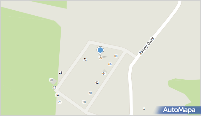 Świebodzice, Zimny Dwór, 70, mapa Świebodzice