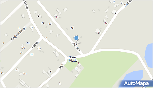Świecie, Zielona, 2, mapa Świecie