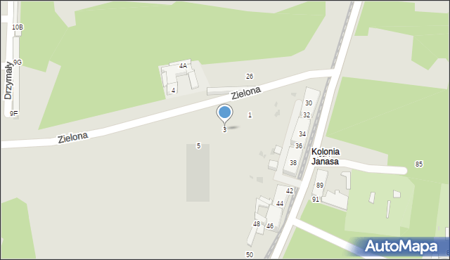 Świętochłowice, Zielona, 3, mapa Świętochłowice