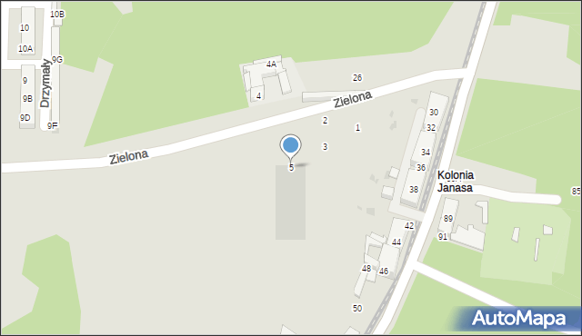 Świętochłowice, Zielona, 5, mapa Świętochłowice