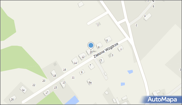 Szczyglice, Zielone Wzgórze, 10, mapa Szczyglice