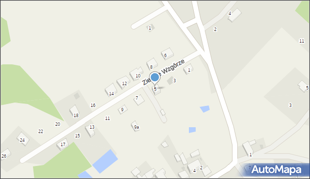 Szczyglice, Zielone Wzgórze, 5, mapa Szczyglice