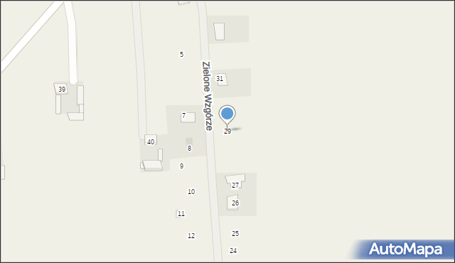 Szczytniki Duchowne, Zielone Wzgórze, 29, mapa Szczytniki Duchowne