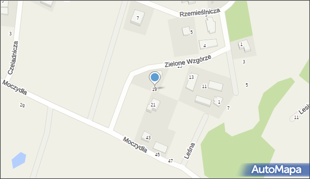 Szemud, Zielone Wzgórze, 19, mapa Szemud