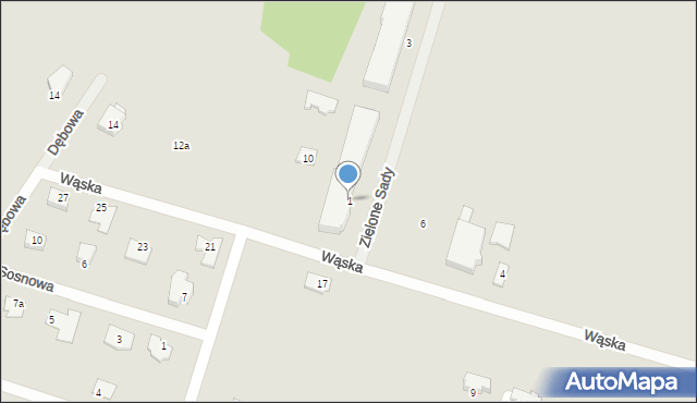 Tarczyn, Zielone Sady, 1, mapa Tarczyn