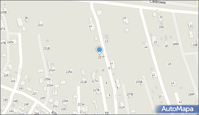 Tarnów, Ziemniaczana, 12, mapa Tarnów