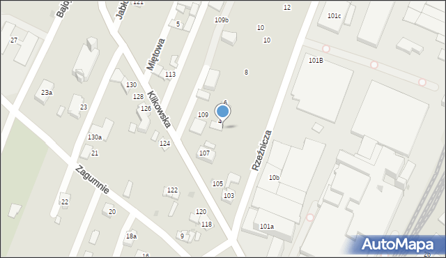 Tarnów, Ziołowa, 4, mapa Tarnów