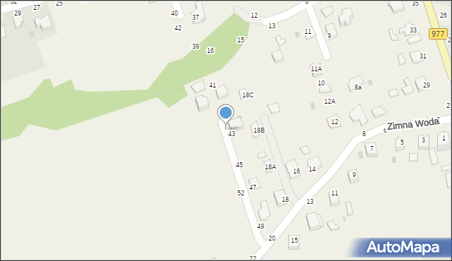 Tarnowiec, Zimna Woda, 20a, mapa Tarnowiec