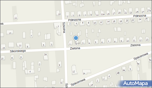 Trębaczew, Zielona, 2, mapa Trębaczew