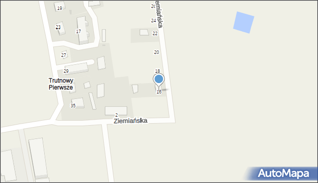 Trutnowy, Ziemiańska, 16, mapa Trutnowy