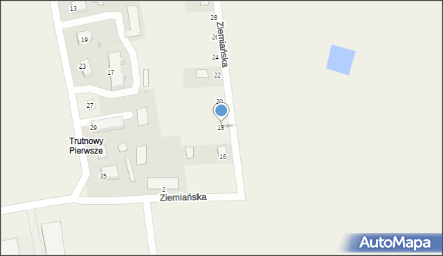 Trutnowy, Ziemiańska, 18, mapa Trutnowy