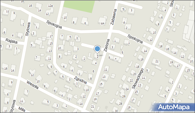 Turek, Zielona, 2, mapa Turka