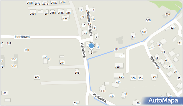 Tyczyn, Zielone Zacisze, 2, mapa Tyczyn