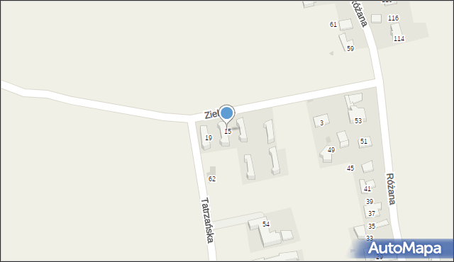 Ujazd, Zielona, 15, mapa Ujazd