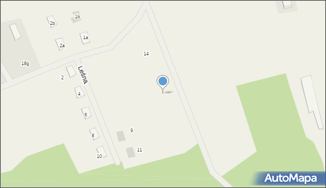 Warkały, Zielony Las, 10, mapa Warkały