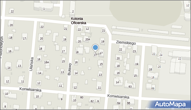 Warszawa, Ziemskiego Karola, gen., 17, mapa Warszawy