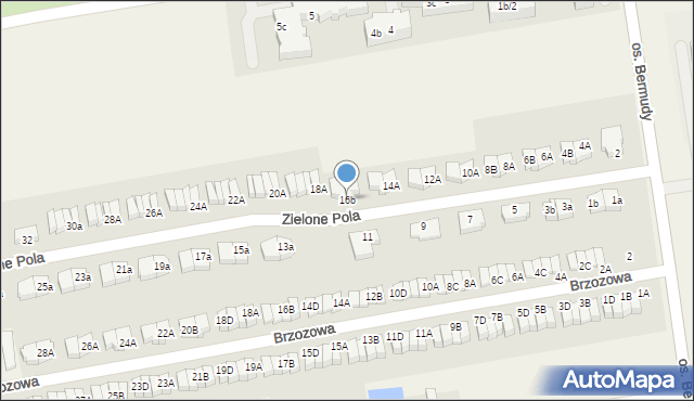 Wawrów, Zielone Pola, 16b, mapa Wawrów