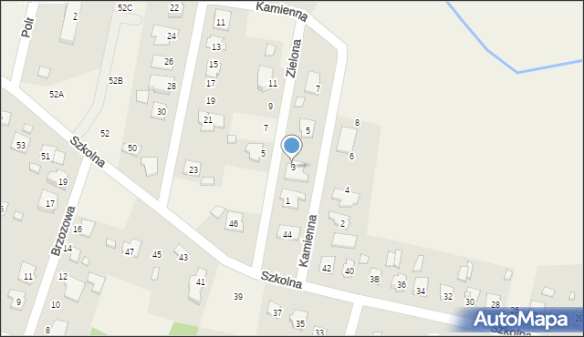 Wieniec, Zielona, 3, mapa Wieniec