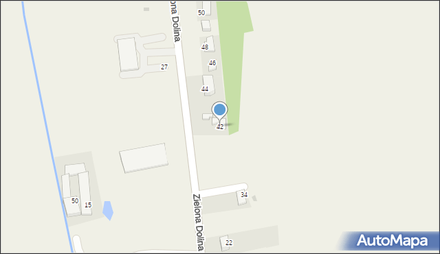 Wilczkowice, Zielona Dolina, 42, mapa Wilczkowice