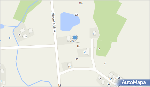 Wilczkowice, Zielona Dolina, 98, mapa Wilczkowice