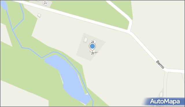 Witkowice, Zielna, 26, mapa Witkowice