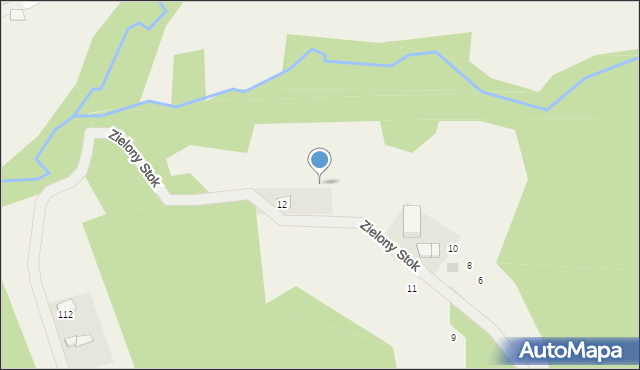 Włosań, Zielony Stok, 14, mapa Włosań