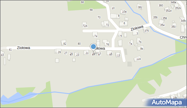 Wodzisław Śląski, Ziołowa, 19, mapa Wodzisławia Śląskiego