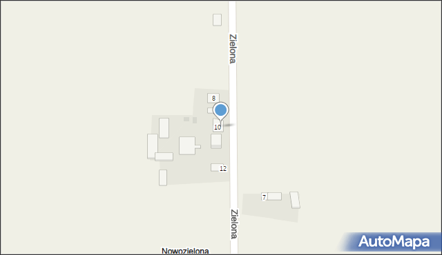 Wohyń, Zielona, 10A, mapa Wohyń