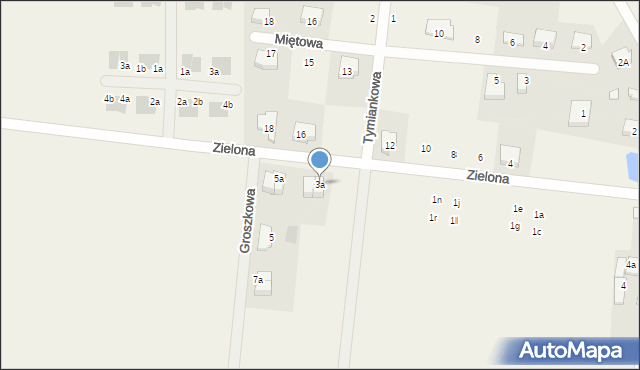 Wojnowice, Zielona, 3a, mapa Wojnowice