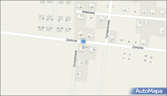 Wojnowice, Zielona, 5a, mapa Wojnowice