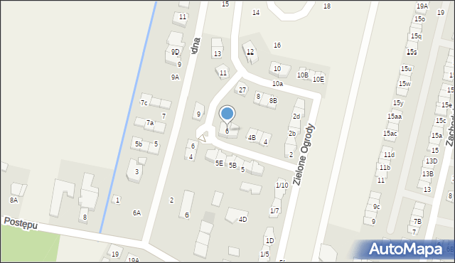 Wola Mrokowska, Zielone Ogrody, 6, mapa Wola Mrokowska