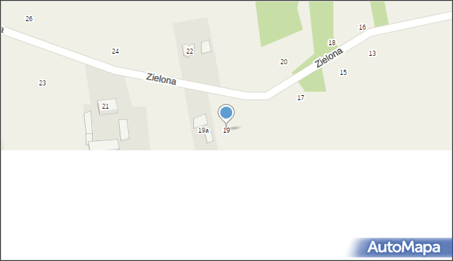Wola Prażmowska, Zielona, 19, mapa Wola Prażmowska