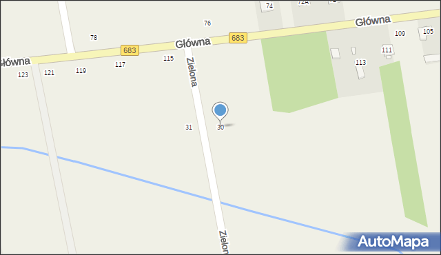 Wola Prażmowska, Zielona, 30, mapa Wola Prażmowska