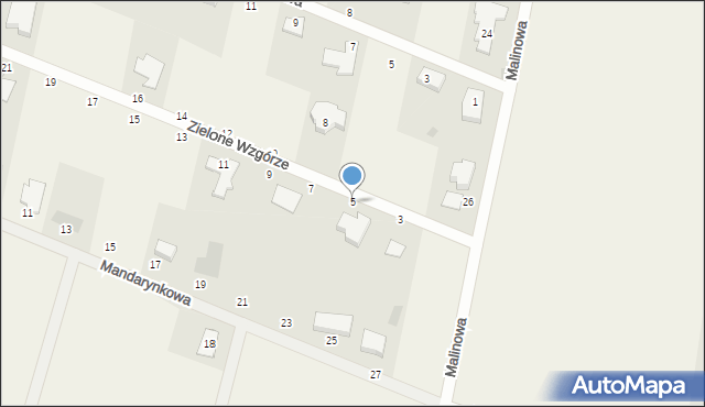 Wołczkowo, Zielone Wzgórze, 5, mapa Wołczkowo