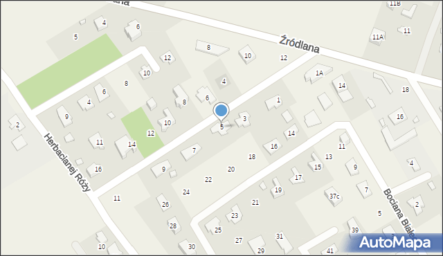 Wólka Kozodawska, Zielonej Łąki, 5, mapa Wólka Kozodawska