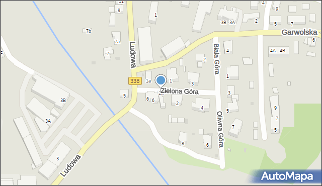 Wołów, Zielona Góra, 2a, mapa Wołów