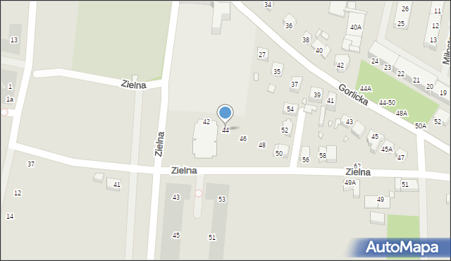 Wrocław, Zielna, 44, mapa Wrocławia