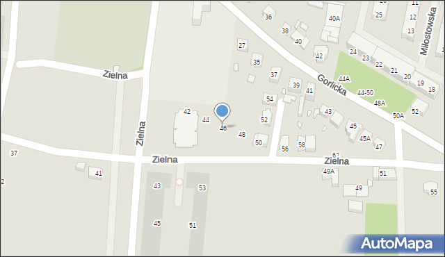 Wrocław, Zielna, 46, mapa Wrocławia