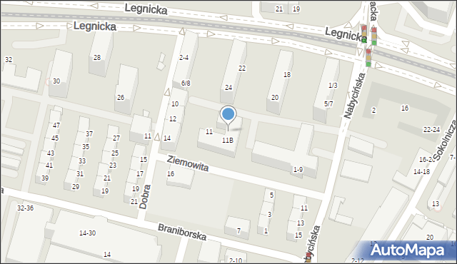 Wrocław, Ziemowita, 11C, mapa Wrocławia