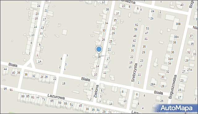 Wrocław, Zielona, 18, mapa Wrocławia