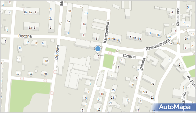 Wschowa, Zielony Rynek, 6, mapa Wschowa