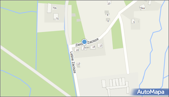 Wysoka Głogowska, Zielone Zacisze, 17, mapa Wysoka Głogowska