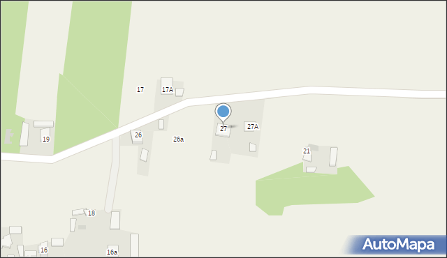 Wzory, Zielonka, 27, mapa Wzory