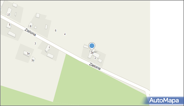 Żaba, Zielona, 2a, mapa Żaba