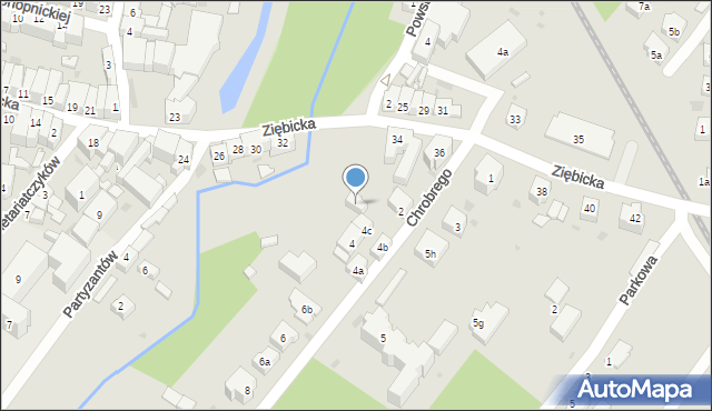 Ząbkowice Śląskie, Ziębicka, 34a, mapa Ząbkowice Śląskie