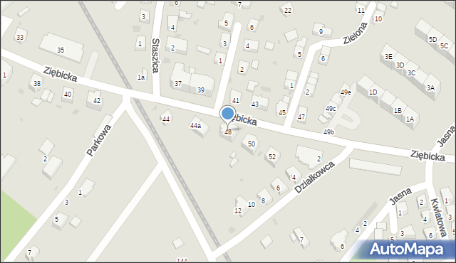 Ząbkowice Śląskie, Ziębicka, 48, mapa Ząbkowice Śląskie